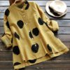 Stand Collar Long Sleeve Blouse
