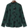 Stand Collar Long Sleeve Blouse - Image 7