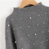 Stand Collar Long Sleeve Tight Sweater - Image 3