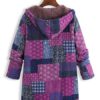 Vintage Block Printing Hooded Coat - Image 3