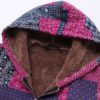 Vintage Block Printing Hooded Coat - Image 4