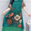 Vintage Double Layered Loose Floral Dress