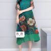 Vintage Double Layered Loose Floral Dress - Image 3