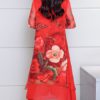 Vintage Double Layered Loose Floral Dress - Image 7