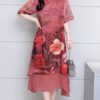 Vintage Double Layered Loose Floral Dress - Image 9