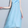 Vintage Embroidery Mid-long Dress