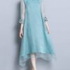 Vintage Embroidery Patchwork Irregular Dress - Image 7
