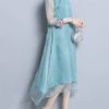 Vintage Embroidery Patchwork Irregular Dress - Image 3