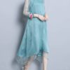 Vintage Embroidery Patchwork Irregular Dress - Image 2