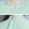 Vintage Embroidery Sleeveless Mid-long Dress - Image 9