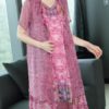 Vintage Floral Two Pieces Set Dress for Women - Image 6