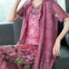 Vintage Floral Two Pieces Set Dress for Women - Image 4