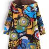 Vintage Print Hooded Coats - Image 7
