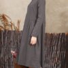 Vintage Women Crew Neck Mid Long Dress - Image 3