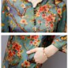 Vintage Women Floral Printed Midi Dress - Image 7