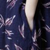 Vintage Women Printed Cotton Short Sleeve Dress - Image 9