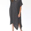 Vintage Women Retro Batwing Sleeve Dress - Image 3