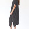 Vintage Women Retro Batwing Sleeve Dress - Image 4