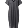 Vintage Women Retro Batwing Sleeve Dress - Image 6