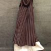 Vintage Women  Striped Crew Neck Long Sleeve Dress - Image 5