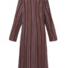 Vintage Women  Striped Crew Neck Long Sleeve Dress - Image 8
