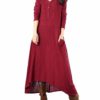Women Buttons Vintage Long Maxi Dress