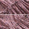 Women Leaf Print Long Sleeve Drawstring Waist Dresses - Image 7
