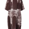 Women Vintage Cotton Linen Print Kaftan Style Dress - Image 12