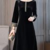 Women's Vintage Embroidery Casual Dress - Image 2