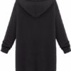 Zipper Long Sleeve Hooded Coat - Image 5