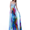 African Floral Print Chiffon Party Prom Dress - Image 6