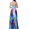 African Floral Print Chiffon Party Prom Dress - Image 5