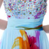 African Floral Print Chiffon Party Prom Dress - Image 4
