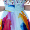 African Floral Print Chiffon Party Prom Dress - Image 3