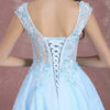 Blue Pageant  Backless Maxi Prom Dresses - Image 7