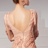 Beading V-Neck Short Sleeves Sheath Evening Dress - Image 7