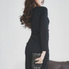 Black Bodycon Dress - Image 5