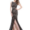 Black Evening Mermaid Backless Occasion Dress With Train