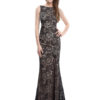 Black Evening Mermaid Backless Occasion Dress With Train - Image 2