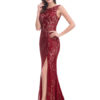 Black Evening Mermaid Backless Occasion Dress With Train - Image 9