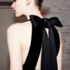 Black Maxi Dress Sleeveless Crewneck Bows Cut Out Party Dress - Image 2