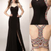 Black Prom Long Mermaid Halter Evening Formal Dress