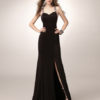 Black Prom Long Mermaid Halter Evening Formal Dress - Image 2