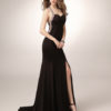 Black Prom Long Mermaid Halter Evening Formal Dress - Image 3