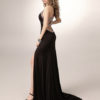 Black Prom Long Mermaid Halter Evening Formal Dress - Image 5