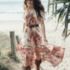 Boho Dress Off The Shoulder Printed Summer Dress