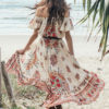 Boho Dress Off The Shoulder Printed Summer Dress - Image 2