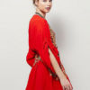Boho Embroidered Plunging Neck Summer Short Dress - Image 2