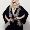 Boho Embroidered Plunging Neck Summer Short Dress - Image 3