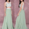 Chiffon Prom Two Piece Beading Occasion Party Dresses